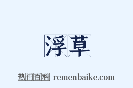 浮草是什么意思的图片